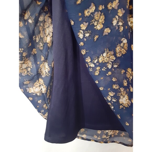 xhilaration Full Bloom Collection Navy Pull Over Dress NWT Size Medium - Picture 5 of 7